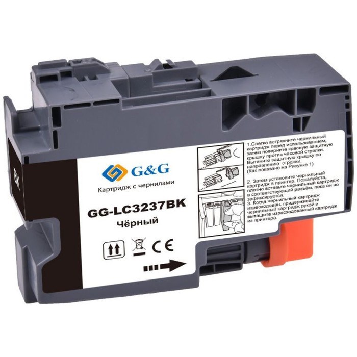 Картридж струйный G&G GG-LC3237BK, для Brother HL-J6000DW/J6100DW, 65 мл, цвет чёрный - фото 51376580 Картридж струйный G&G GG-LC3237BK, для Brother HL-J6000DW/J6100DW, 65 мл, цвет чёрный - фото 51376580