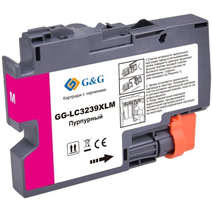 Картридж струйный G&G GG-LC3239XLM, для Brother HL-J6000DW/J6100DW, 52 мл, цвет пурпурный - фото 51376589 Картридж струйный G&G GG-LC3239XLM, для Brother HL-J6000DW/J6100DW, 52 мл, цвет пурпурный - фото 51376589