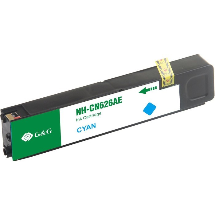 Картридж G&G NH-CN626AE, для HP Officejet Pro X576dw/X476dn/X551dw/X451dw, 110 мл, цвет голубой - фото 51376655 Картридж G&G NH-CN626AE, для HP Officejet Pro X576dw/X476dn/X551dw/X451dw, 110 мл, цвет голубой - фото 51376655