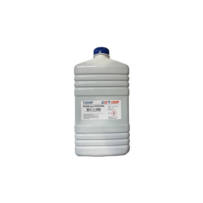 Тонер Cet PK206 OSP0206K-500, для Kyocera M6030cdn/6035cidn/6530cdn, бутылка 500гр, чёрный - фото 51376766 Тонер Cet PK206 OSP0206K-500, для Kyocera M6030cdn/6035cidn/6530cdn, бутылка 500гр, чёрный - фото 51376766