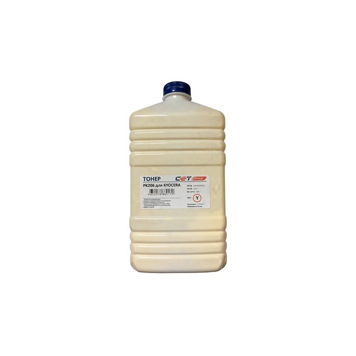Тонер Cet PK206 OSP0206Y-500, для Kyocera M6030cdn/6035cidn/6530cdn, бутылка 500гр, жёлтый - фото 51376774 Тонер Cet PK206 OSP0206Y-500, для Kyocera M6030cdn/6035cidn/6530cdn, бутылка 500гр, жёлтый - фото 51376774