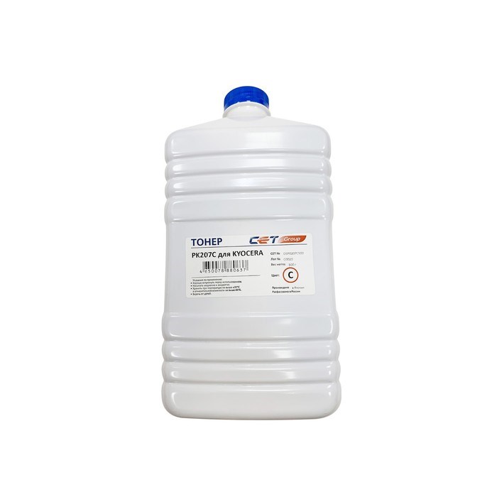 Тонер Cet PK207 OSP0207C500, для Kyocera M8124cidn/8130cidn, бутылка 500гр, голубой - фото 51376776 Тонер Cet PK207 OSP0207C500, для Kyocera M8124cidn/8130cidn, бутылка 500гр, голубой - фото 51376776