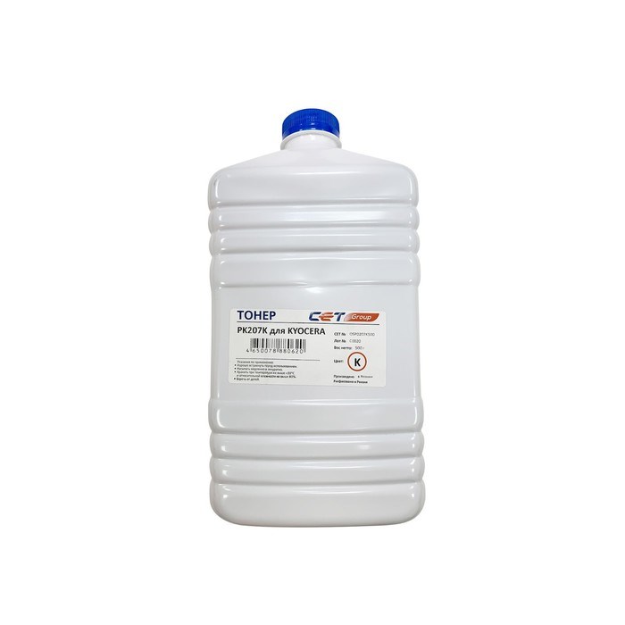 Тонер Cet PK207 OSP0207K500, для Kyocera M8124cidn/8130cidn, бутылка 500гр, чёрный - фото 51376778 Тонер Cet PK207 OSP0207K500, для Kyocera M8124cidn/8130cidn, бутылка 500гр, чёрный - фото 51376778