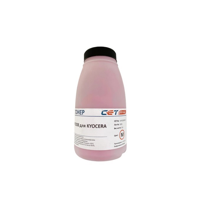 Тонер Cet PK208 OSP0208M-50, для Kyocera M5521cdn/M5526cdw/P5021cdn, бутылка 50гр, пурпурный - фото 51376788 Тонер Cet PK208 OSP0208M-50, для Kyocera M5521cdn/M5526cdw/P5021cdn, бутылка 50гр, пурпурный - фото 51376788