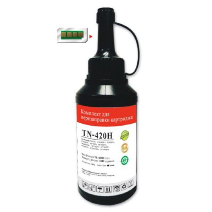 Тонер Pantum TN-420H, чип, для Series P3010/M6700/M6800/P3300/M7100/M7200, флакон, чёрный - фото 51376808 Тонер Pantum TN-420H, чип, для Series P3010/M6700/M6800/P3300/M7100/M7200, флакон, чёрный - фото 51376808