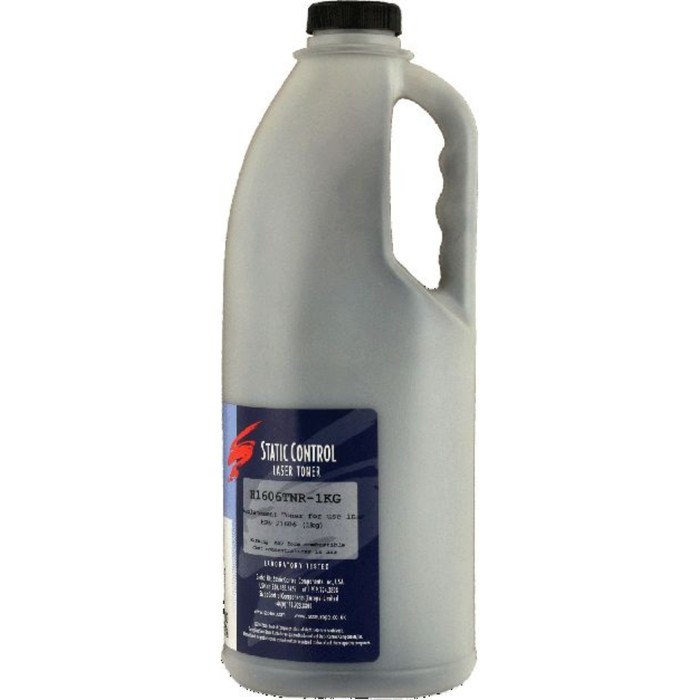 Тонер Static Control H1606TNR-1KG, для HP LJ P1606/P1102/ M201, флакон 1000гр, чёрный - фото 51376813 Тонер Static Control H1606TNR-1KG, для HP LJ P1606/P1102/ M201, флакон 1000гр, чёрный - фото 51376813