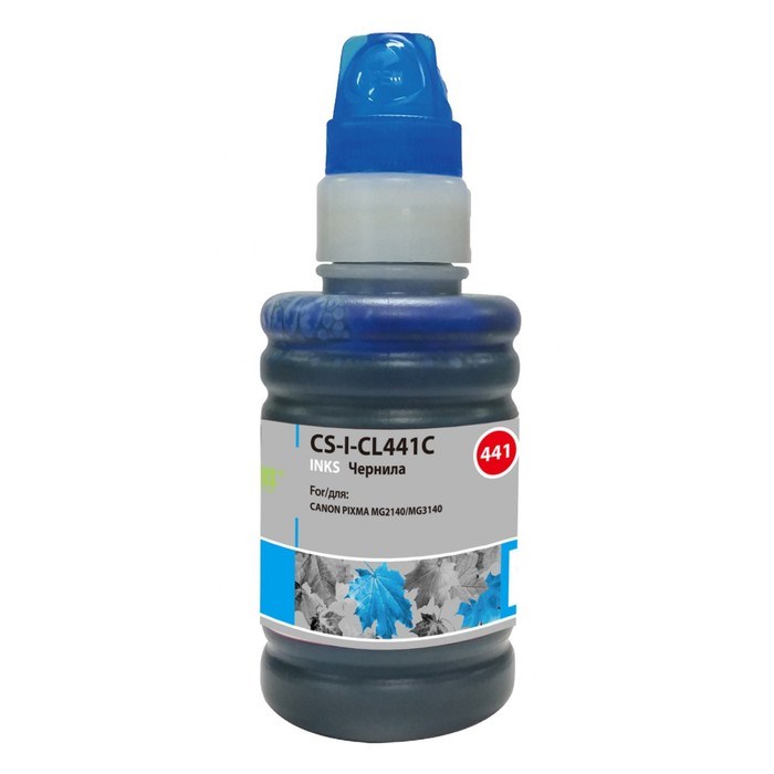 Чернила Cactus CS-I-CL441C, для Canon Pixma MG2140/MG3140, 100мл, голубые - фото 51376987 Чернила Cactus CS-I-CL441C, для Canon Pixma MG2140/MG3140, 100мл, голубые - фото 51376987