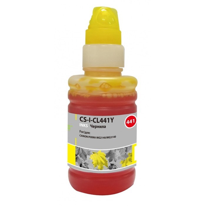 Чернила Cactus CS-I-CL441Y, для Canon Pixma MG2140/MG3140, 100мл, жёлтые - фото 51376989 Чернила Cactus CS-I-CL441Y, для Canon Pixma MG2140/MG3140, 100мл, жёлтые - фото 51376989