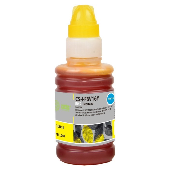 Чернила Cactus CS-I-F6V16Y, для HP DeskJet 1110/1111/1112/2130/2131/2132, 100мл, жёлтые - фото 51377075 Чернила Cactus CS-I-F6V16Y, для HP DeskJet 1110/1111/1112/2130/2131/2132, 100мл, жёлтые - фото 51377075