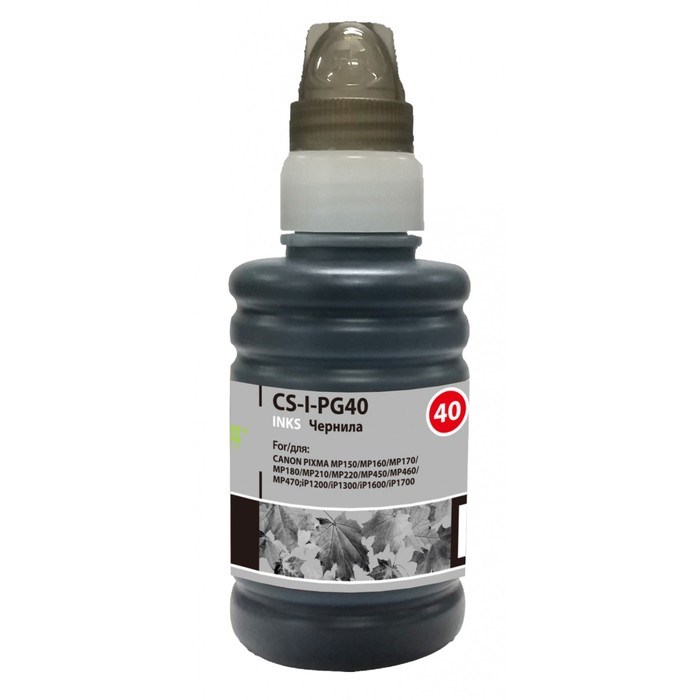 Чернила Cactus CS-I-PG40, для Canon Pixma MP150/MP160/MP170/MP180/MP210/MP220, 100мл, чёрные 93948 - фото 51377077 Чернила Cactus CS-I-PG40, для Canon Pixma MP150/MP160/MP170/MP180/MP210/MP220, 100мл, чёрные 93948 - фото 51377077