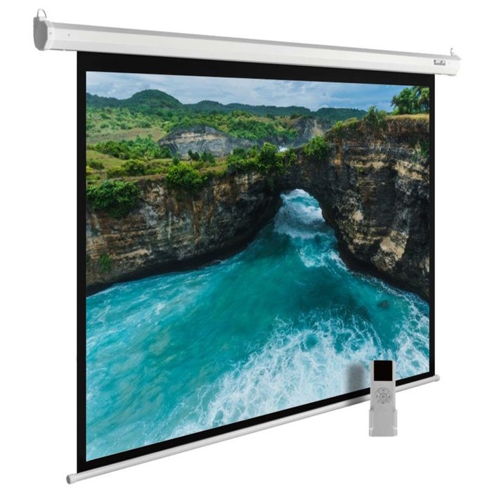 Экран Cactus 150x200см CS-PSME-200x150-WT 4:3, настенно-потолочный, рулонный, белый - фото 51377199 Экран Cactus 150x200см CS-PSME-200x150-WT 4:3, настенно-потолочный, рулонный, белый - фото 51377199
