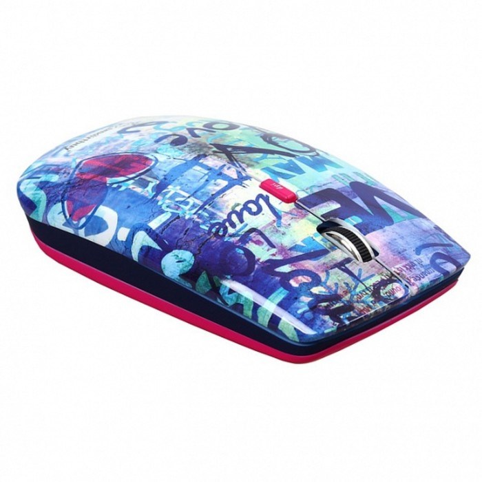 Мышь Smartbuy 327AG принт Love, беспроводная, оптическая, 2000 dpi, 2xAAА , USB, принт Love - фото 51377338
