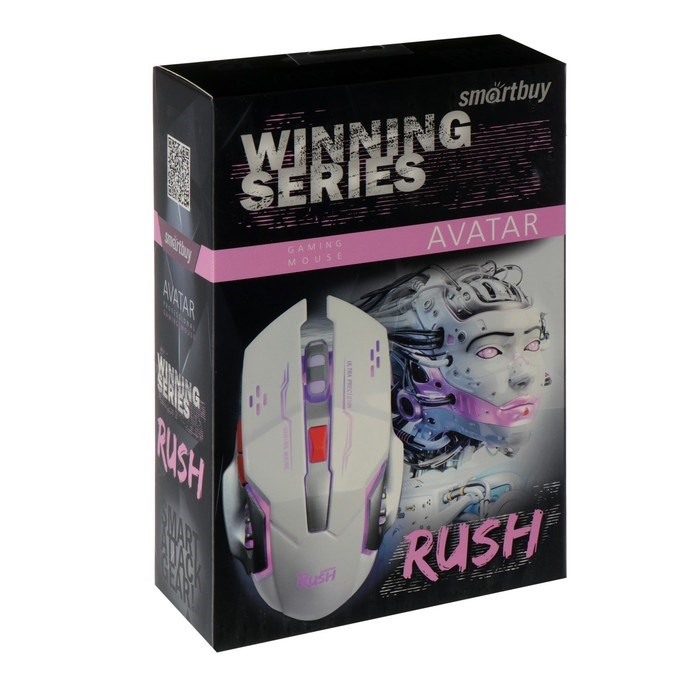 Мышь Smartbuy RUSH Avatar, игровая, проводная, 3200 dpi, USB, подсветка, белая - фото 51377365 Мышь Smartbuy RUSH Avatar, игровая, проводная, 3200 dpi, USB, подсветка, белая - фото 51377365