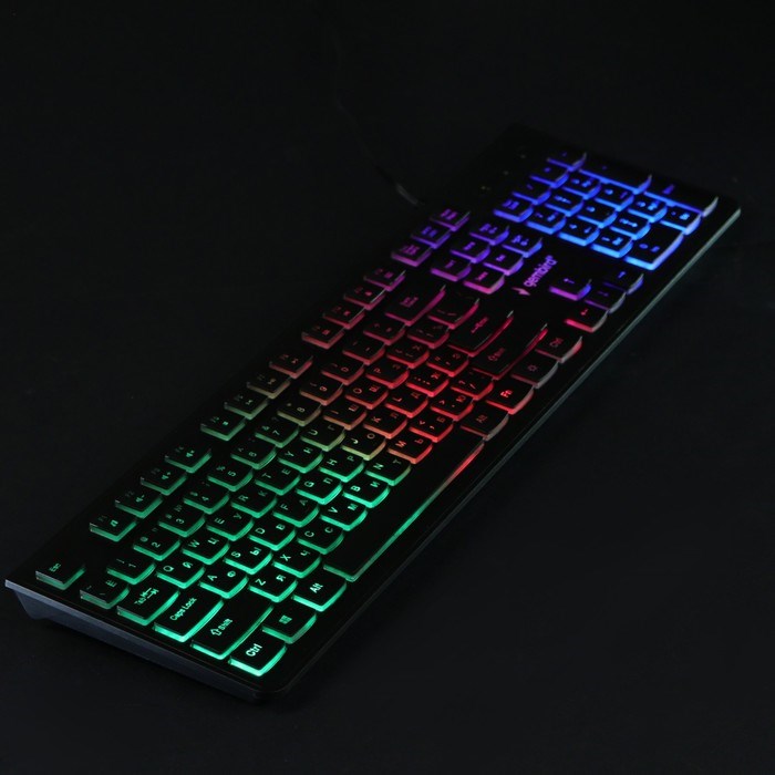 Клавиатура Gembird KB-250L, игровая, проводная, 104 клавиши, подсветка, USB, чёрная - фото 51377602 Клавиатура Gembird KB-250L, игровая, проводная, 104 клавиши, подсветка, USB, чёрная - фото 51377602