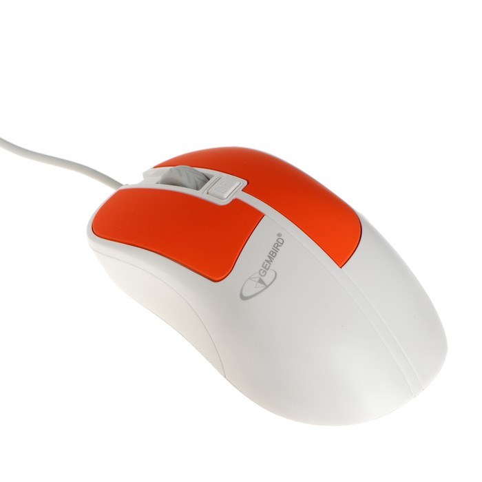 Мышь Gembird MOP-410-GRN, проводная, оптическая, 1600 dpi, USB, оранжевая - фото 51377623 Мышь Gembird MOP-410-GRN, проводная, оптическая, 1600 dpi, USB, оранжевая - фото 51377623