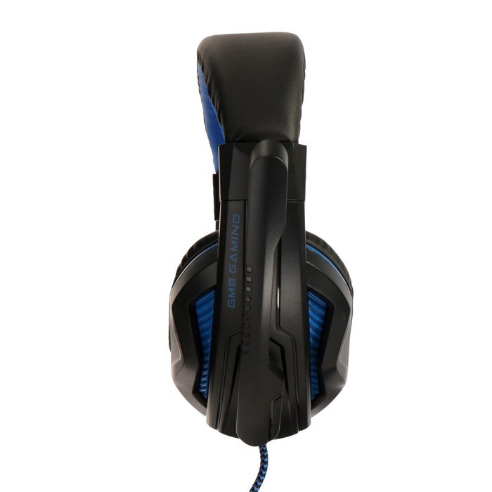 Наушники Gembird MHS-G215, игровые, микрофон, 3.5 мм, 2м, чёрно-синие - фото 51377656 Наушники Gembird MHS-G215, игровые, микрофон, 3.5 мм, 2м, чёрно-синие - фото 51377656