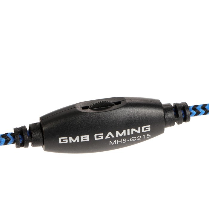 Наушники Gembird MHS-G215, игровые, микрофон, 3.5 мм, 2м, чёрно-синие - фото 51377661 Наушники Gembird MHS-G215, игровые, микрофон, 3.5 мм, 2м, чёрно-синие - фото 51377661