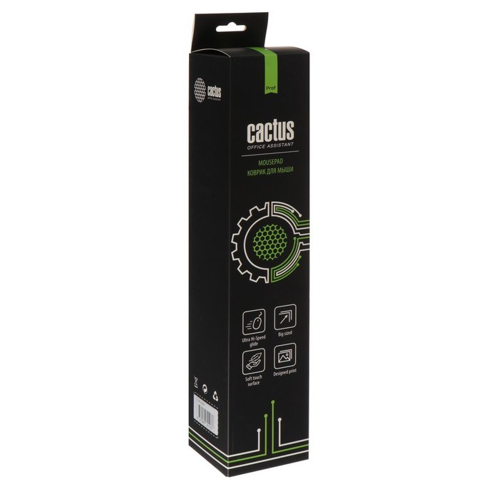 Коврик для мыши Cactus Black, игровой, 900х400х2 мм, черный - фото 51377707 Коврик для мыши Cactus Black, игровой, 900х400х2 мм, черный - фото 51377707