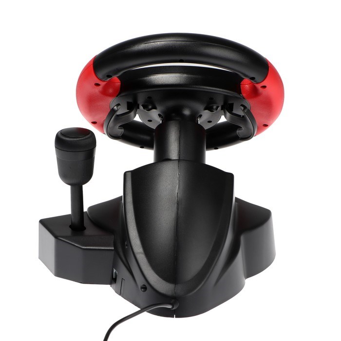 Руль Dialog GW-125VR E-Racer, проводной, вибрация, для PC, 2 педали, пычаг ПП, USB - фото 51377791 Руль Dialog GW-125VR E-Racer, проводной, вибрация, для PC, 2 педали, пычаг ПП, USB - фото 51377791