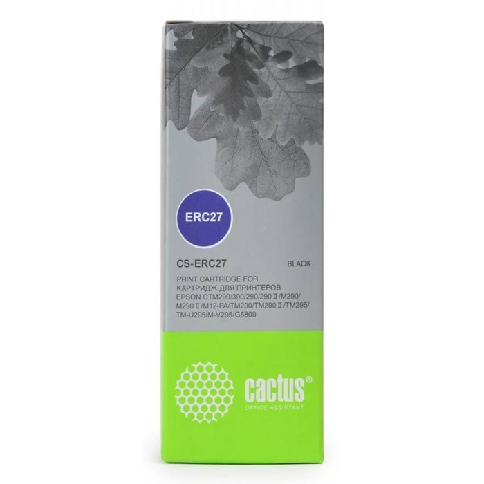 Картридж ленточный Cactus CS-ERC27 черный для Epson ERC 27 - фото 51377833 Картридж ленточный Cactus CS-ERC27 черный для Epson ERC 27 - фото 51377833