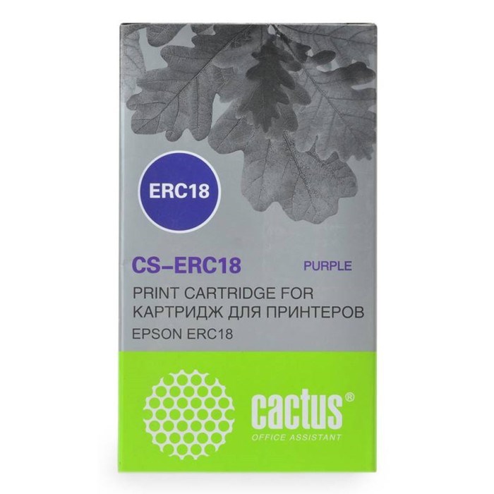 Картридж ленточный Cactus CS-ERC18 фиолетовый для Epson ERC 18/ER4615-R - фото 51377835 Картридж ленточный Cactus CS-ERC18 фиолетовый для Epson ERC 18/ER4615-R - фото 51377835