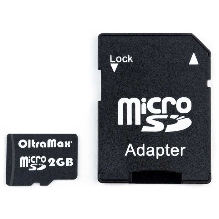 Карта памяти OltraMax MicroSD, 2 Гб, класс 2, с адаптером SD - фото 51378077 Карта памяти OltraMax MicroSD, 2 Гб, класс 2, с адаптером SD - фото 51378077