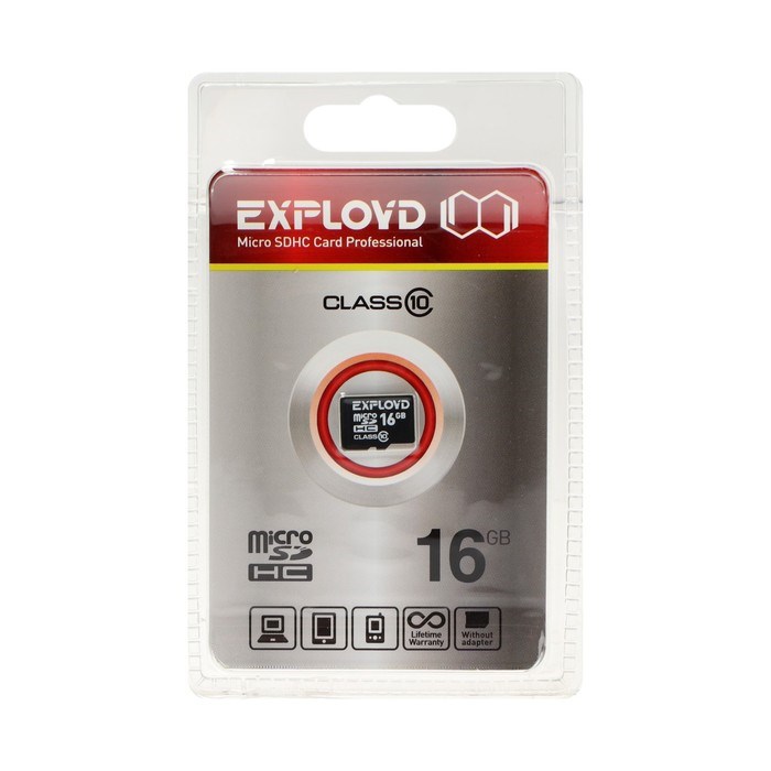 Карта памяти Exployd MicroSD, 16 Гб, SDHC, класс 10 - фото 51378091 Карта памяти Exployd MicroSD, 16 Гб, SDHC, класс 10 - фото 51378091
