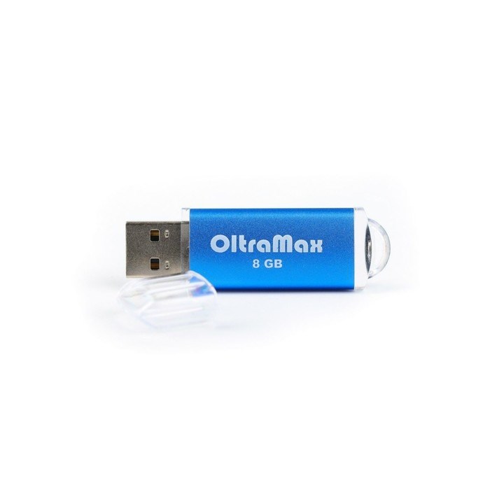 Флешка OltraMax 30, 8 Гб, USB2.0, чт до 15 Мб/с, зап до 8 Мб/с, синяя - фото 51378147 Флешка OltraMax 30, 8 Гб, USB2.0, чт до 15 Мб/с, зап до 8 Мб/с, синяя - фото 51378147