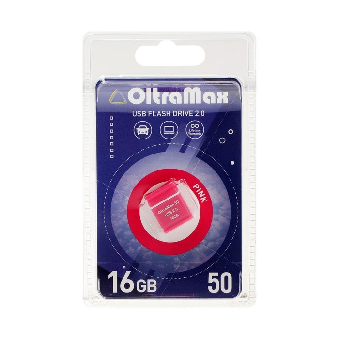Флешка OltraMax 50, 16 Гб, USB2.0, чт до 15 Мб/с, зап до 8 Мб/с, розовая - фото 51378169 Флешка OltraMax 50, 16 Гб, USB2.0, чт до 15 Мб/с, зап до 8 Мб/с, розовая - фото 51378169