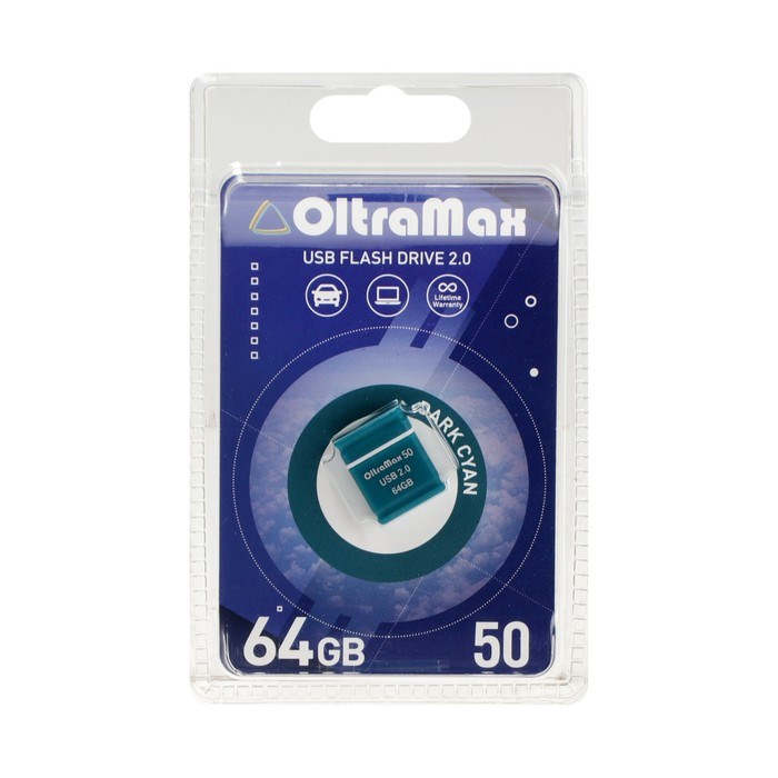 Флешка OltraMax 50, 64 Гб, USB2.0, чт до 15 Мб/с, зап до 8 Мб/с, голубая - фото 51378210 Флешка OltraMax 50, 64 Гб, USB2.0, чт до 15 Мб/с, зап до 8 Мб/с, голубая - фото 51378210