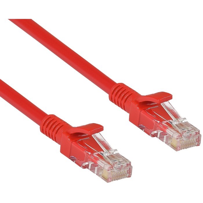 Патч-корд ExeGate UTP-RJ45-RJ45-5e-5M-RD, UTP 5е кат., RJ-45(m)-RJ-45(m), 5 м, красный - фото 51378416 Патч-корд ExeGate UTP-RJ45-RJ45-5e-5M-RD, UTP 5е кат., RJ-45(m)-RJ-45(m), 5 м, красный - фото 51378416