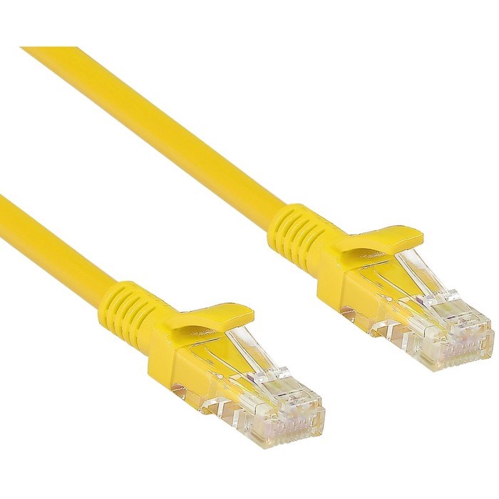Патч-корд ExeGate UTP-RJ45-RJ45-5e-5M-YL, UTP 5е кат., RJ-45(m)-RJ-45(m), 5 м, жёлтый - фото 51378417 Патч-корд ExeGate UTP-RJ45-RJ45-5e-5M-YL, UTP 5е кат., RJ-45(m)-RJ-45(m), 5 м, жёлтый - фото 51378417