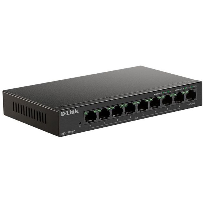Коммутатор D-Link DES-1009MP DES-1009MP/A1A, неуправляемый, 8x10/100BASE-TX - фото 51378527 Коммутатор D-Link DES-1009MP DES-1009MP/A1A, неуправляемый, 8x10/100BASE-TX - фото 51378527