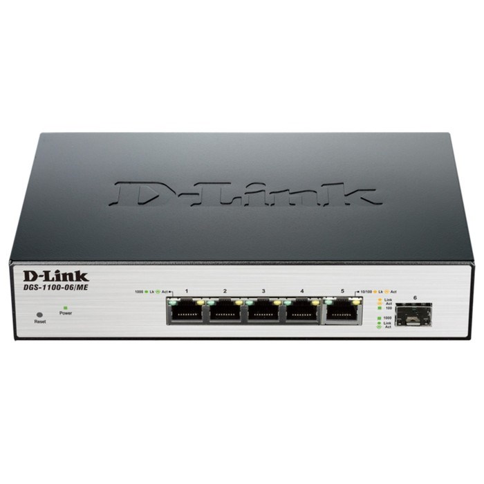 Коммутатор D-Link DGS-1100-06/ME/A1B, настраиваемый, 5х10/100/1000BASE-T - фото 51378554 Коммутатор D-Link DGS-1100-06/ME/A1B, настраиваемый, 5х10/100/1000BASE-T - фото 51378554