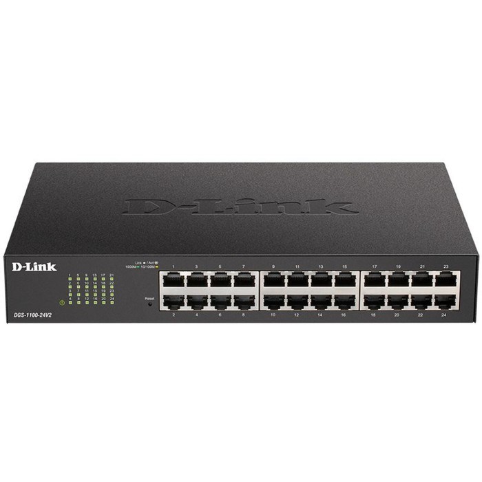 Коммутатор D-Link DGS-1100-24V2/A, настраиваемый, 24х10/100/1000BASE - фото 51378560 Коммутатор D-Link DGS-1100-24V2/A, настраиваемый, 24х10/100/1000BASE - фото 51378560