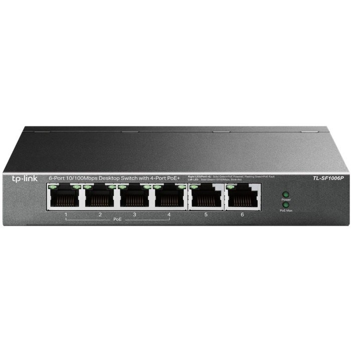 Коммутатор TP-Link TL-SF1006P, неуправляемый, 6x10/100BASE-TX - фото 51378649 Коммутатор TP-Link TL-SF1006P, неуправляемый, 6x10/100BASE-TX - фото 51378649