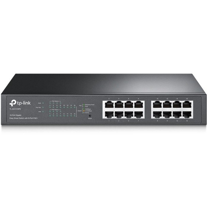 Коммутатор TP-Link TL-SG1016PE, управляемый, 16х10/100/1000BASE-T - фото 51378664 Коммутатор TP-Link TL-SG1016PE, управляемый, 16х10/100/1000BASE-T - фото 51378664