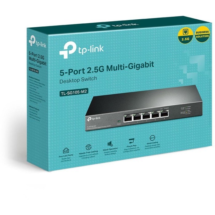 Коммутатор TP-Link TL-SG105-M2, неуправляемый, 5х100/1000/2.5GBASE-T - фото 51378673 Коммутатор TP-Link TL-SG105-M2, неуправляемый, 5х100/1000/2.5GBASE-T - фото 51378673