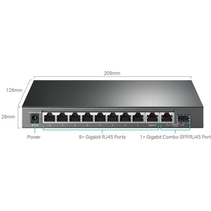 Коммутатор TP-Link TL-SG1210MPE, настраиваемый, 10х10/100/1000BASE-T - фото 51378685 Коммутатор TP-Link TL-SG1210MPE, настраиваемый, 10х10/100/1000BASE-T - фото 51378685
