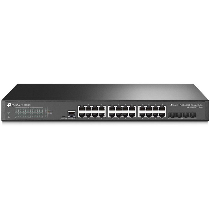 Коммутатор TP-Link TL-SG3428X, управляемый, 24х10/100/1000BASE-T - фото 51378700 Коммутатор TP-Link TL-SG3428X, управляемый, 24х10/100/1000BASE-T - фото 51378700