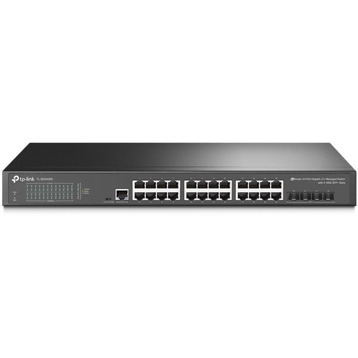 Коммутатор TP-Link TL-SG3428XF, управляемый, 24х10/100/1000BASE-T - фото 51378703 Коммутатор TP-Link TL-SG3428XF, управляемый, 24х10/100/1000BASE-T - фото 51378703