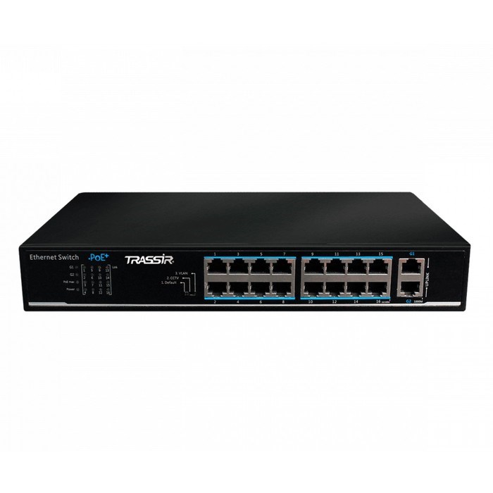 Коммутатор Trassir TR-NS1018-135-16POE v2, 16х10/100/1000BASE-T - фото 51378710 Коммутатор Trassir TR-NS1018-135-16POE v2, 16х10/100/1000BASE-T - фото 51378710