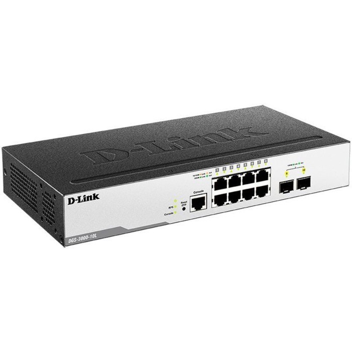 Коммутатор D-Link DGS-3000-10L/B1A, управляемый, 8х10/100/1000BASE-T - фото 51378784 Коммутатор D-Link DGS-3000-10L/B1A, управляемый, 8х10/100/1000BASE-T - фото 51378784