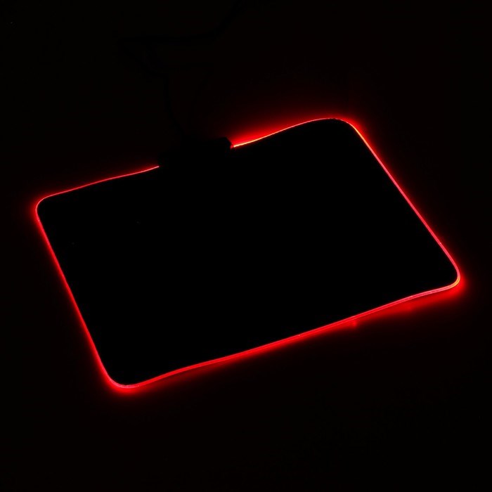 Коврик для мыши, 35х25х0.3 см, с подсветкой RGB, USB, черный - фото 51378933 Коврик для мыши, 35х25х0.3 см, с подсветкой RGB, USB, черный - фото 51378933