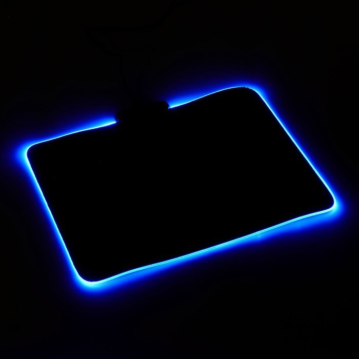Коврик для мыши, 35х25х0.3 см, с подсветкой RGB, USB, черный - фото 51378935 Коврик для мыши, 35х25х0.3 см, с подсветкой RGB, USB, черный - фото 51378935