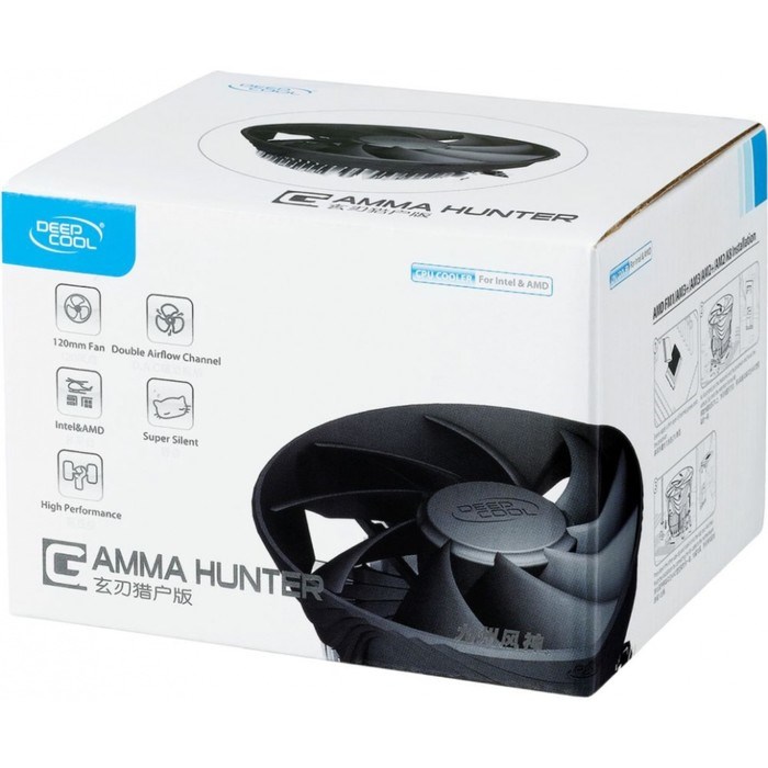 Кулер Deepcool GA ммA HUNTER, Soc-AM4/1151/1200, 3-pin, 21dB, Al, 95W, 252 гр, Ret - фото 51379442 Кулер Deepcool GA ммA HUNTER, Soc-AM4/1151/1200, 3-pin, 21dB, Al, 95W, 252 гр, Ret - фото 51379442