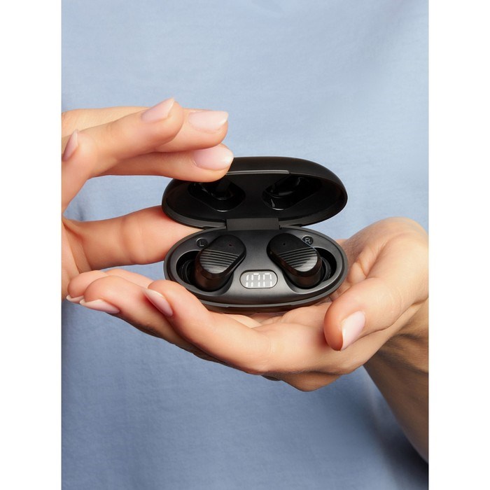 Наушники Accesstyle Citrus TWS, беспроводные, вакуумные, BT 5.3, 250мАч, сенсор, IP4, черные - фото 51379531 Наушники Accesstyle Citrus TWS, беспроводные, вакуумные, BT 5.3, 250мАч, сенсор, IP4, черные - фото 51379531