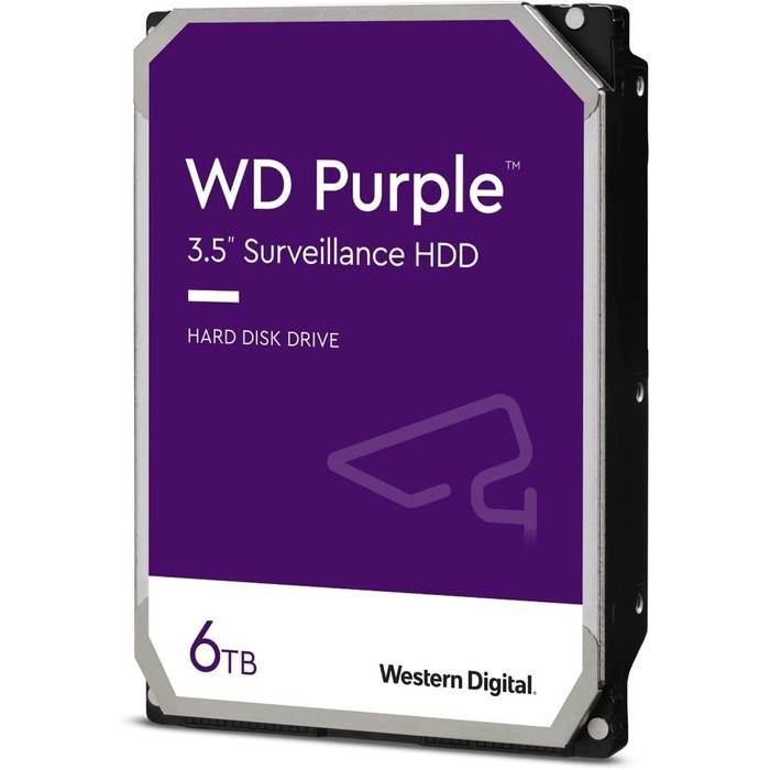 Жёсткий диск WD WD22PURZ Surveillance Purple, 2 Тб, SATA-III, 3.5" - фото 51379790 Жёсткий диск WD WD22PURZ Surveillance Purple, 2 Тб, SATA-III, 3.5" - фото 51379790