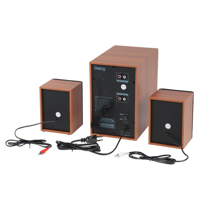 Компьютерные колонки 2.1 Dialog AP-150, 2 х 5Вт + 10Вт, MP3, пульт ДУ, 220В, коричневые - фото 51379818 Компьютерные колонки 2.1 Dialog AP-150, 2 х 5Вт + 10Вт, MP3, пульт ДУ, 220В, коричневые - фото 51379818