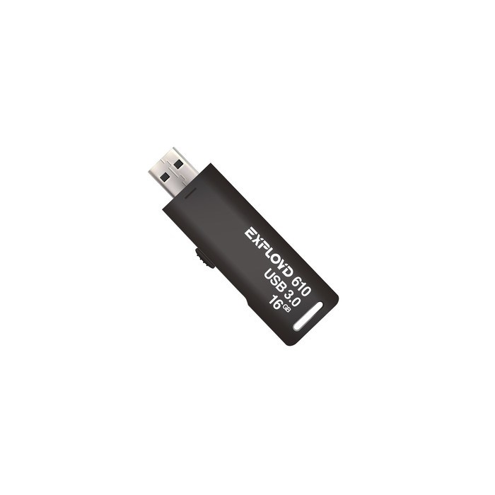 Флешка Exployd 610, 16 Гб, USB3.0, чт до 70 Мб/с, зап до 20 Мб/с, черная - фото 51379954 Флешка Exployd 610, 16 Гб, USB3.0, чт до 70 Мб/с, зап до 20 Мб/с, черная - фото 51379954